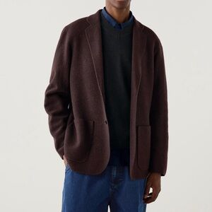 Uniqlo C Knitted Jacket Dark Brown